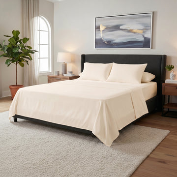 Bedsheet Plain Microfiber off white