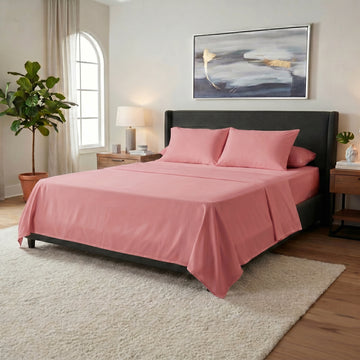 Bedsheet Plain Microfiber Rose