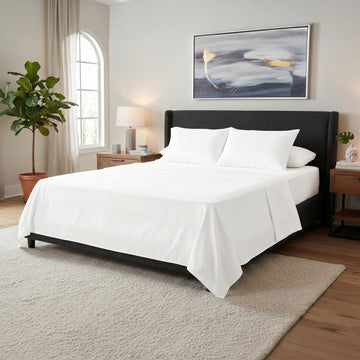 Bedsheet Plain Microfiber White