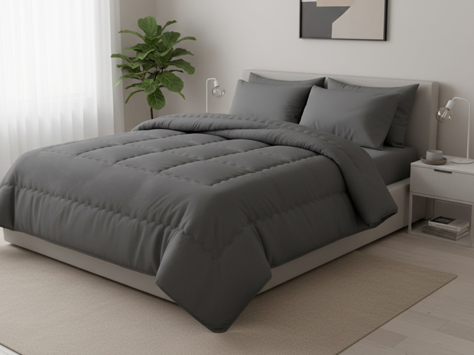 لحاف قطن مخلوط ساده