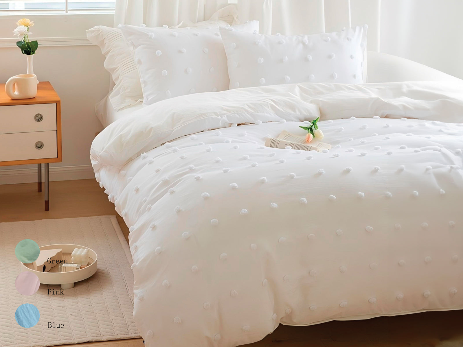 مفرش لحاف Tufting Dots